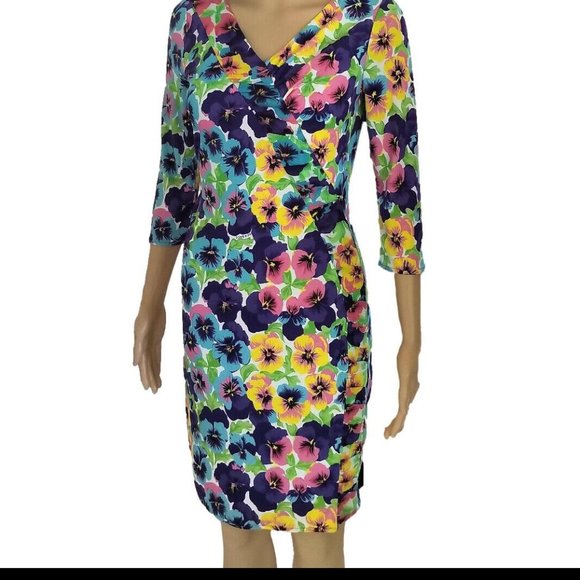 Gianni Versace  Logo St. Tropez Multicolor Floral Mini Dress 4 - Picture 9 of 11